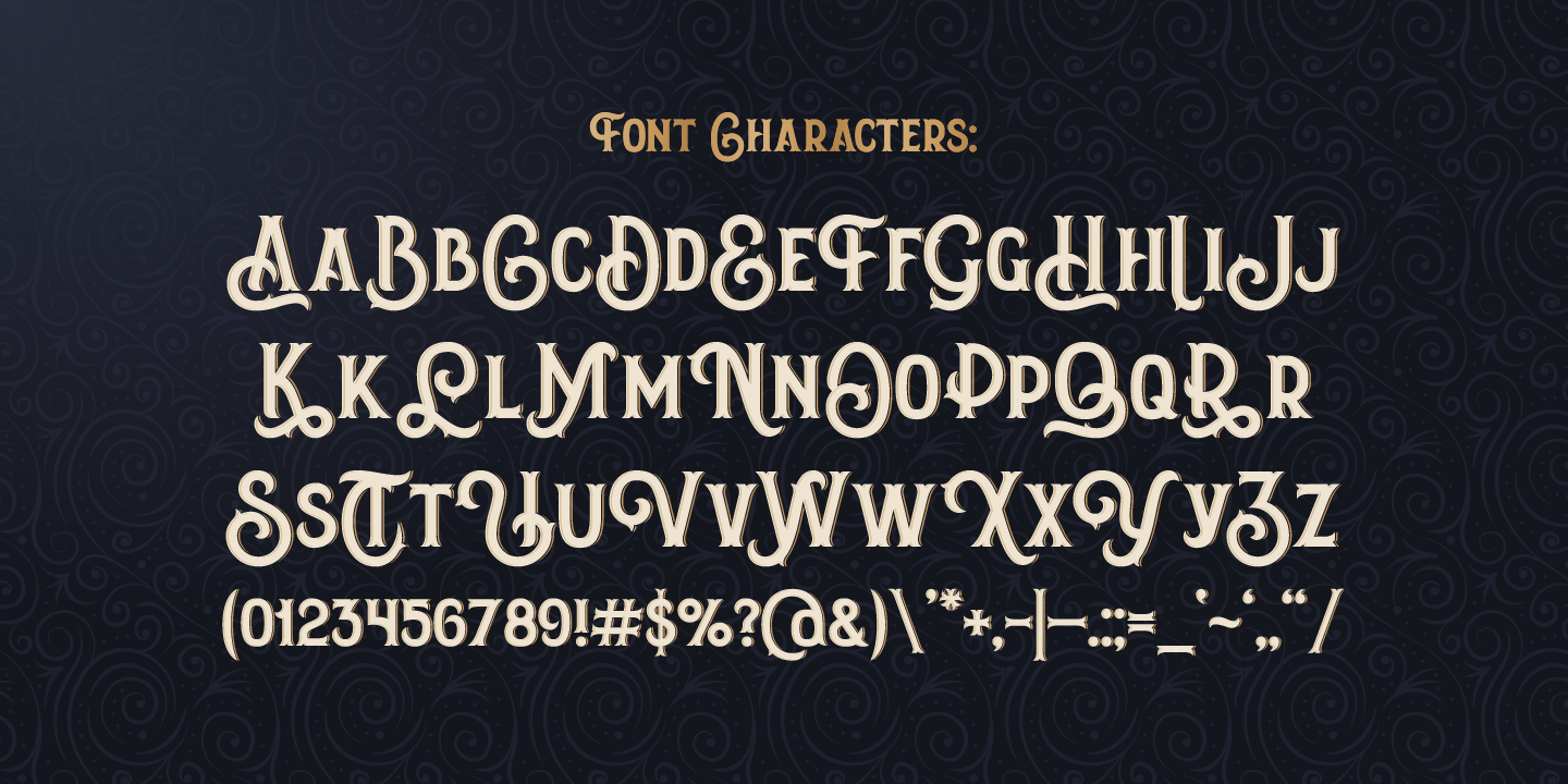 Example font Amber Taste #3